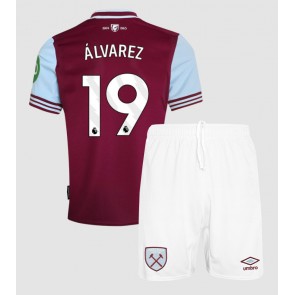 West Ham United Edson Alvarez #19 Domaci Dres za Dječji 2024-25 Kratak Rukavima (+ kratke hlače)